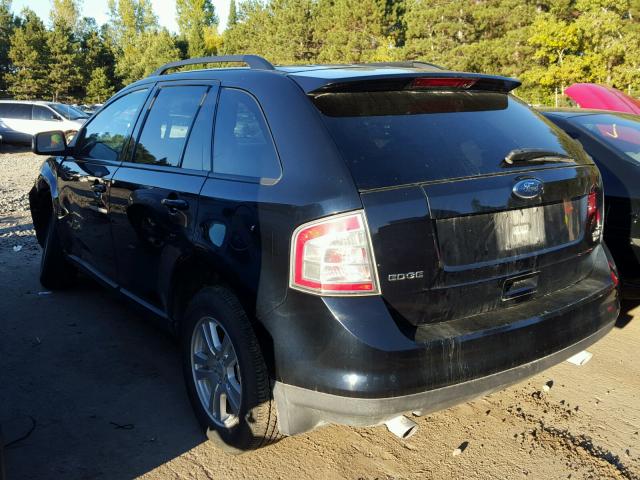 2FMDK48C58BA15861 - 2008 FORD EDGE BLACK photo 3