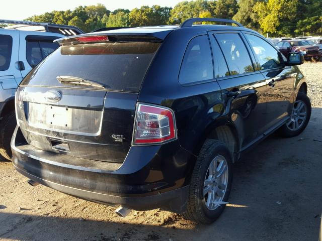 2FMDK48C58BA15861 - 2008 FORD EDGE BLACK photo 4