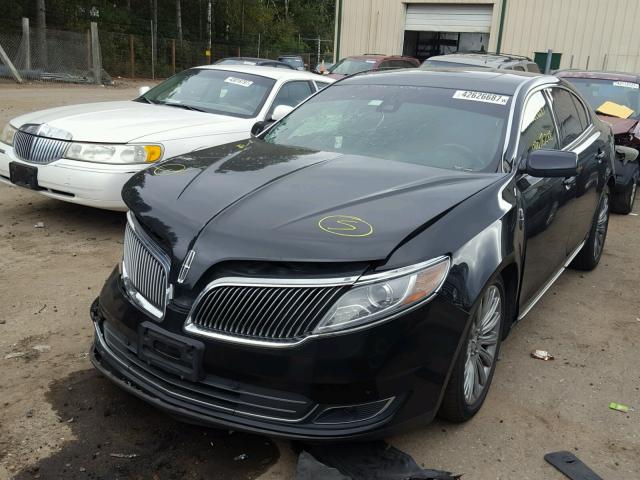 1LNHL9DK5DG606543 - 2013 LINCOLN MKS BLACK photo 2