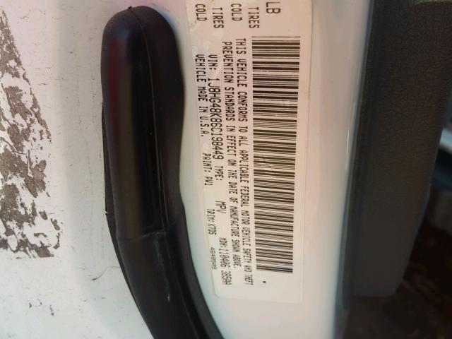 1J8HG48K86C198449 - 2006 JEEP COMMANDER WHITE photo 10