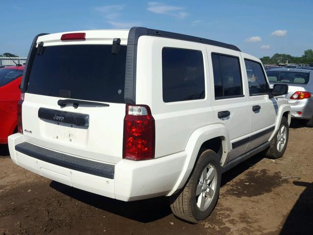 1J8HG48K86C198449 - 2006 JEEP COMMANDER WHITE photo 4