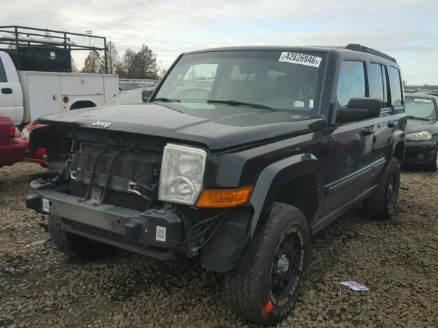 1J8HG48K27C651045 - 2007 JEEP COMMANDER BLACK photo 2