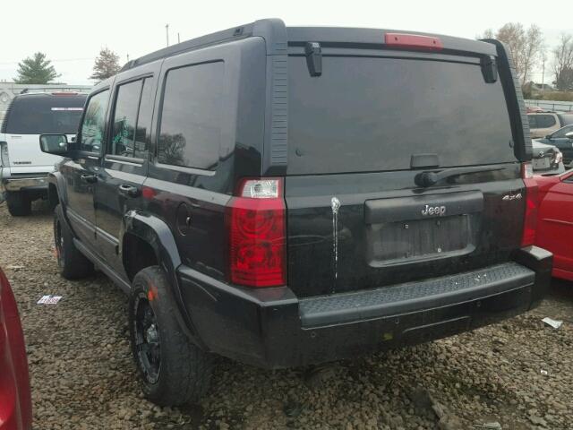 1J8HG48K27C651045 - 2007 JEEP COMMANDER BLACK photo 3