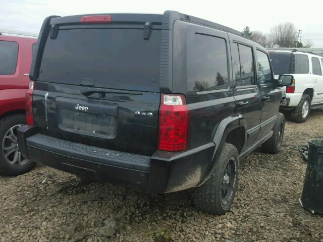 1J8HG48K27C651045 - 2007 JEEP COMMANDER BLACK photo 4