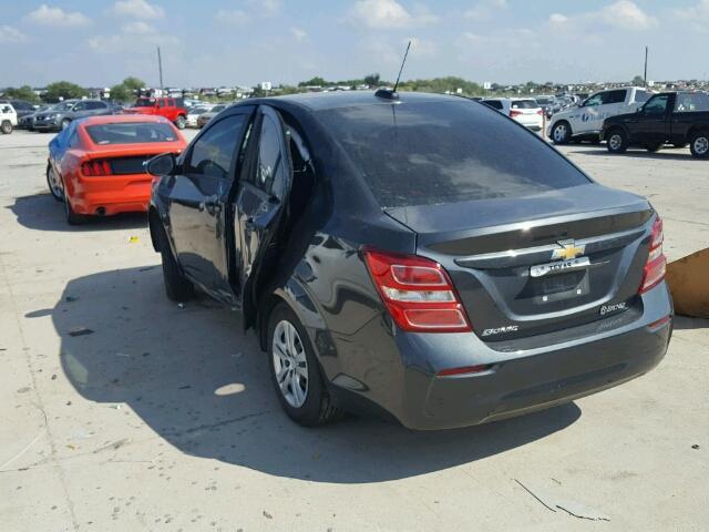 1G1JB5SH7H4130305 - 2017 CHEVROLET SONIC CHARCOAL photo 5