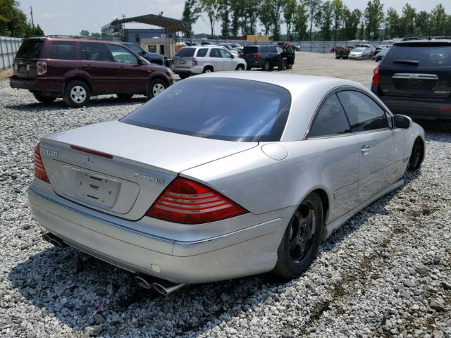 WDBPJ76J03A031802 - 2003 MERCEDES-BENZ CL 600 SILVER photo 4