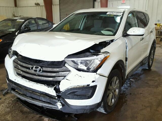 5XYZTDLB5EG132529 - 2014 HYUNDAI SANTA FE S WHITE photo 2