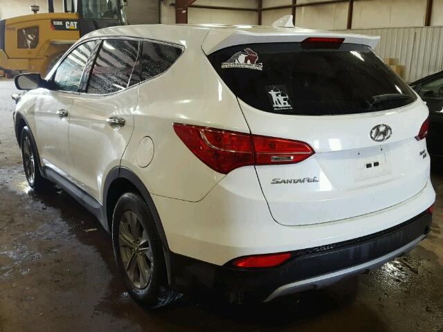 5XYZTDLB5EG132529 - 2014 HYUNDAI SANTA FE S WHITE photo 3