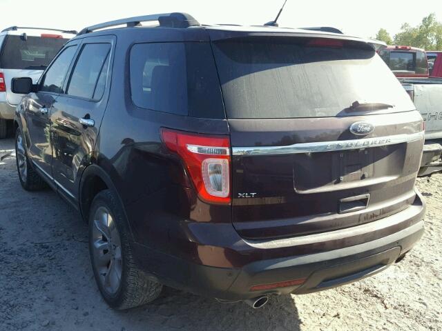 1FMHK7D8XBGA53672 - 2011 FORD EXPLORER X MAROON photo 3