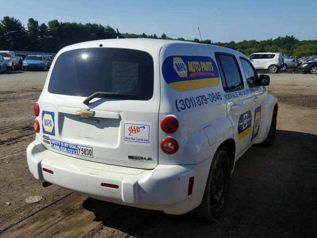 3GNCA13B39S621288 - 2009 CHEVROLET HHR LS WHITE photo 4