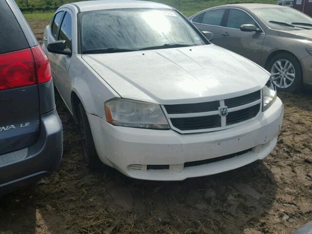 1B3CC4FB4AN150008 - 2010 DODGE AVENGER WHITE photo 1