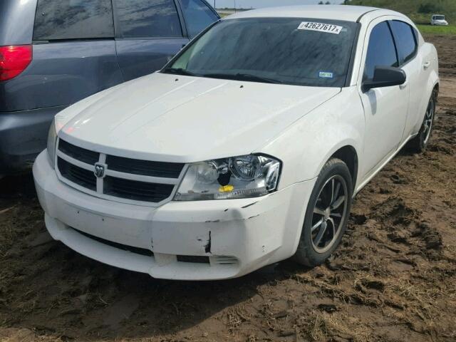 1B3CC4FB4AN150008 - 2010 DODGE AVENGER WHITE photo 2