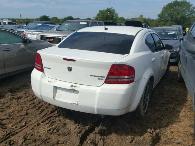 1B3CC4FB4AN150008 - 2010 DODGE AVENGER WHITE photo 4