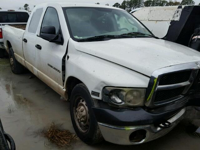 3D7KR28D45G856900 - 2005 DODGE RAM 2500 S WHITE photo 1