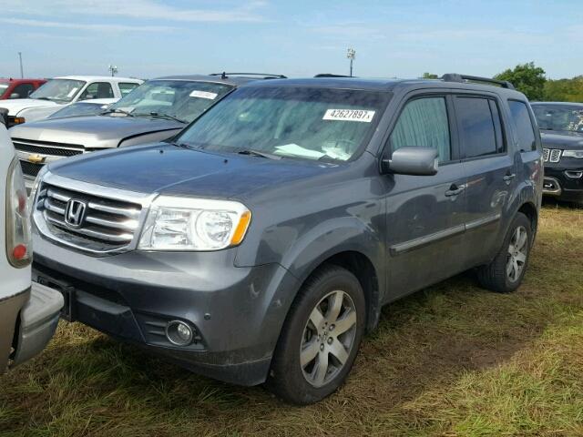 5FNYF3H96DB031606 - 2013 HONDA PILOT GRAY photo 2