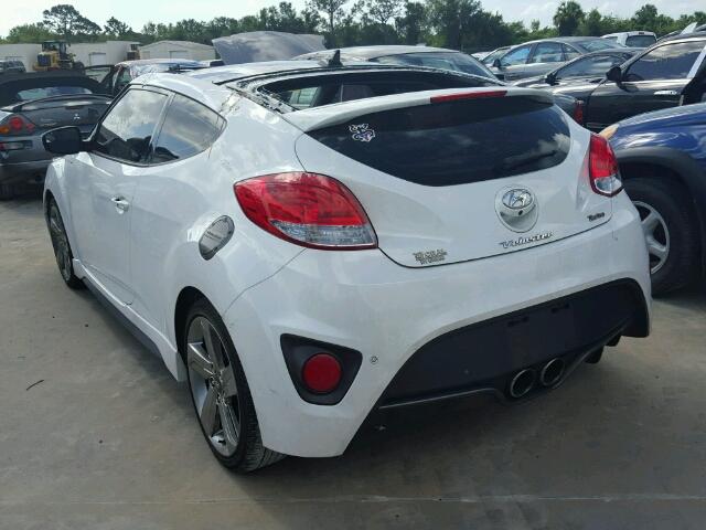 KMHTC6AE4FU238741 - 2015 HYUNDAI VELOSTER T WHITE photo 3