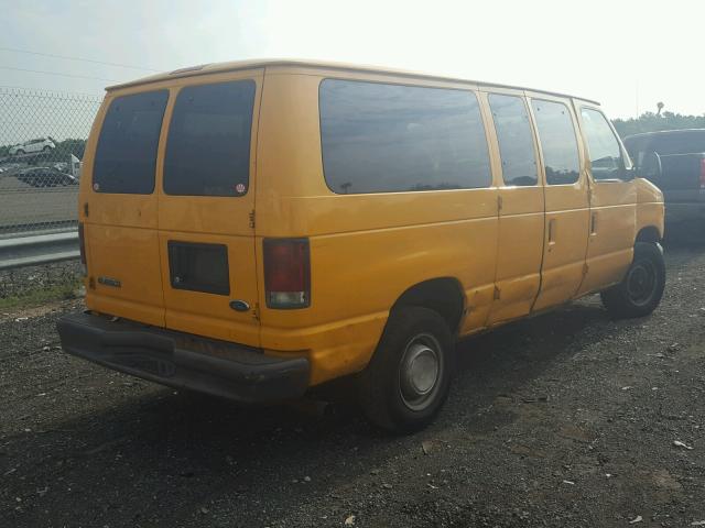 1FTNE24L45HB04524 - 2005 FORD ECONOLINE YELLOW photo 4