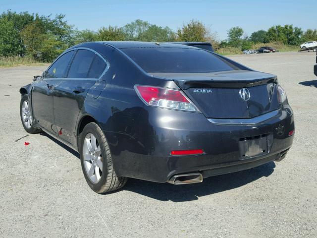 19UUA8F51CA037591 - 2012 ACURA TL GRAY photo 3