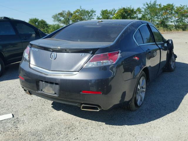 19UUA8F51CA037591 - 2012 ACURA TL GRAY photo 4