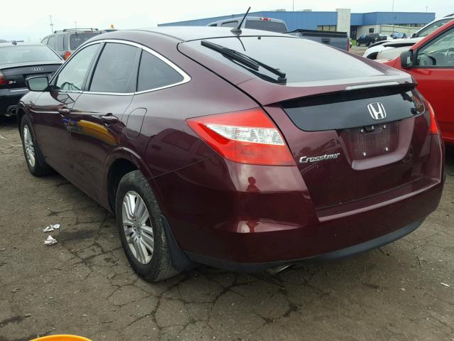 5J6TF3H34CL002326 - 2012 HONDA CROSSTOUR BURGUNDY photo 3