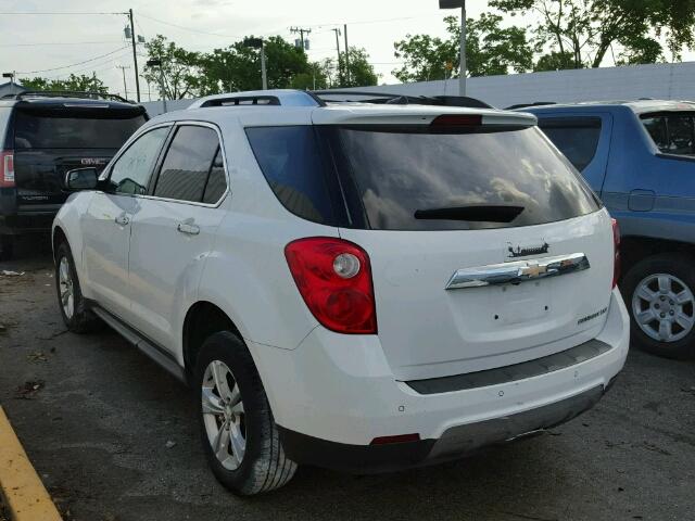 1GNALFEK0DZ102920 - 2013 CHEVROLET EQUINOX LT WHITE photo 3