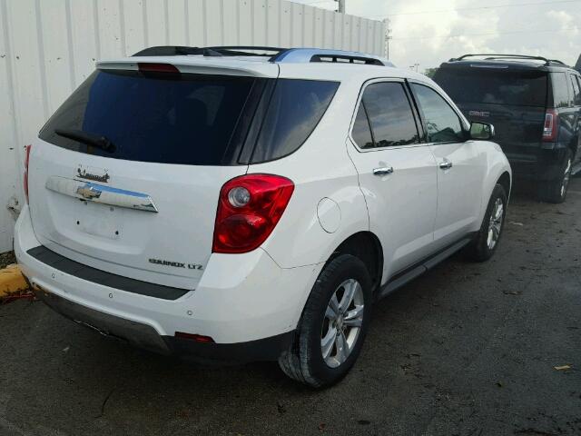 1GNALFEK0DZ102920 - 2013 CHEVROLET EQUINOX LT WHITE photo 4