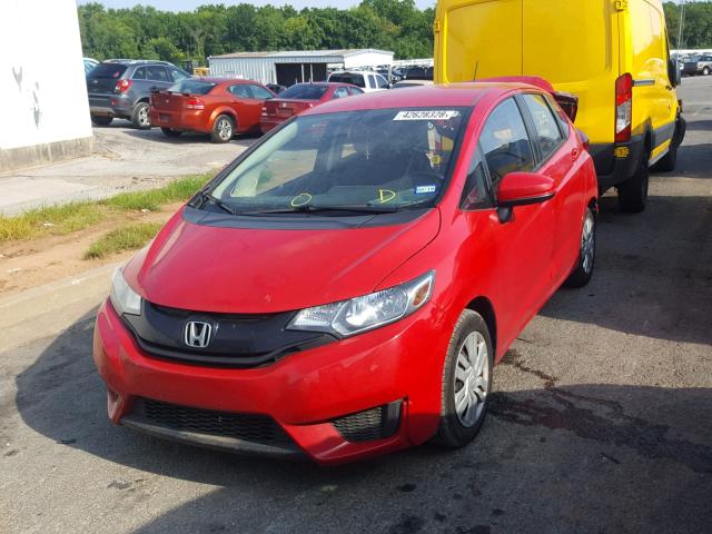 JHMGK5H54GS002711 - 2016 HONDA FIT LX RED photo 2