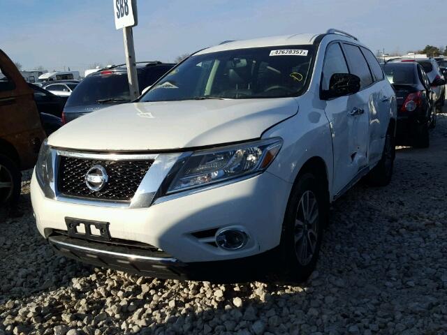 5N1AR2MM9DC603824 - 2013 NISSAN PATHFINDER WHITE photo 2