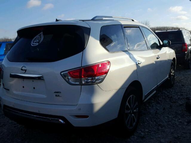 5N1AR2MM9DC603824 - 2013 NISSAN PATHFINDER WHITE photo 4