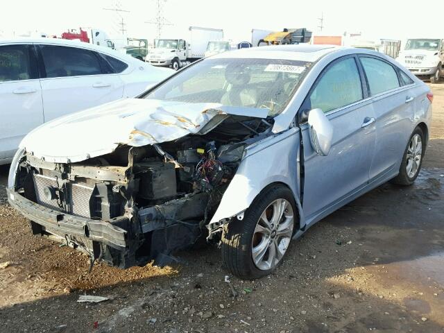 5NPEC4AC7BH224286 - 2011 HYUNDAI SONATA SE 蓝色 照片 2