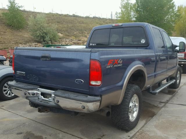 1FTWW31P16EC80304 - 2006 FORD F350 SRW S BLUE photo 4