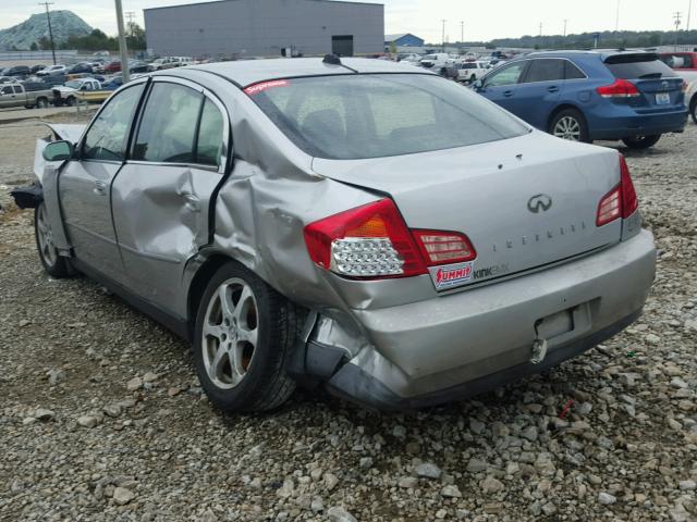 JNKCV51F54M702438 - 2004 INFINITI G35 GRAY photo 3