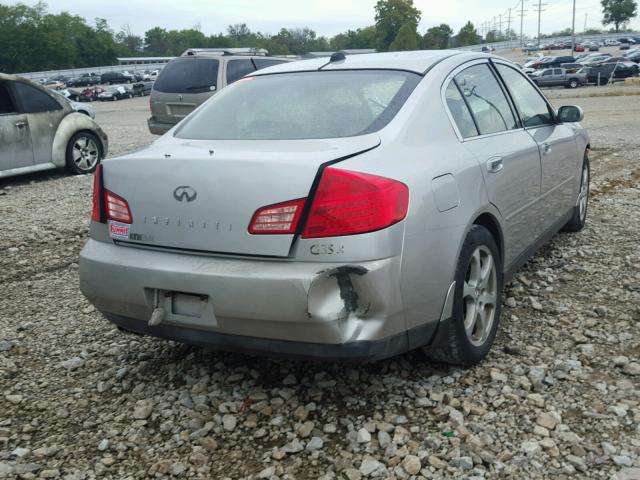 JNKCV51F54M702438 - 2004 INFINITI G35 GRAY photo 4