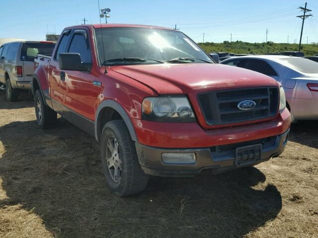 1FTPX04544KB27439 - 2004 FORD F150 RED photo 1