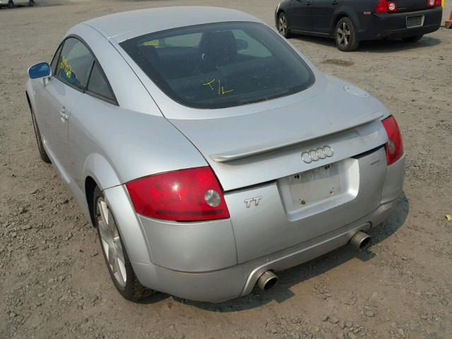 TRUWT28N831003875 - 2003 AUDI TT QUATTRO SILVER photo 3