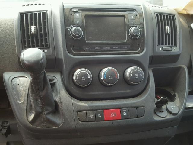 3C6TRVCGXGE104500 - 2016 RAM PROMASTER WHITE photo 9