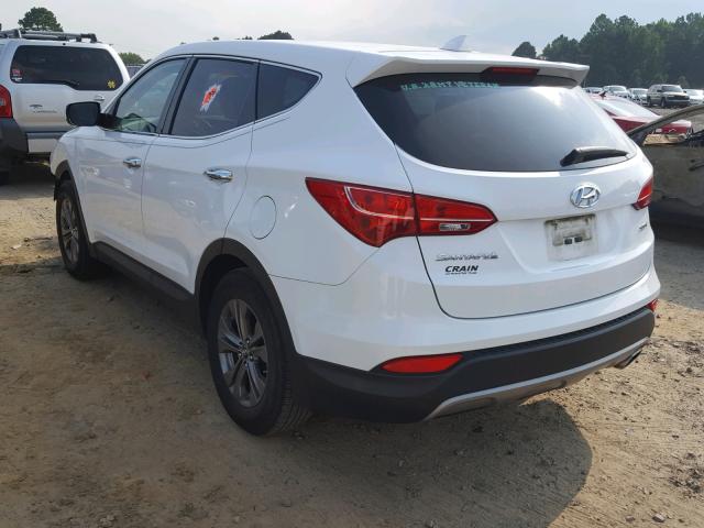 5XYZT3LB3DG062022 - 2013 HYUNDAI SANTA FE S WHITE photo 3