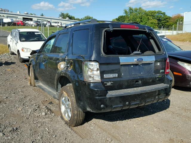 1FMCU9EG2CKC59346 - 2012 FORD ESCAPE LIM BLACK photo 3