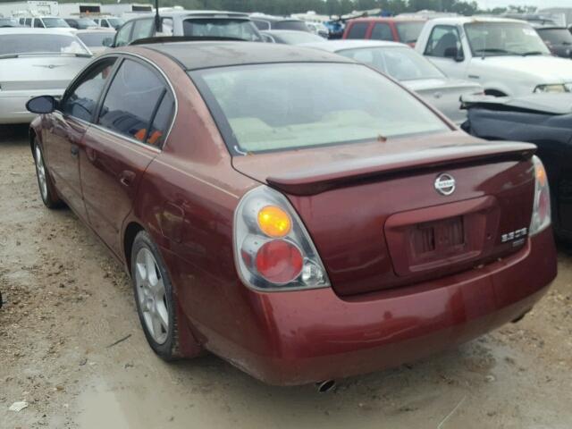 1N4BL11D22C109235 - 2002 NISSAN ALTIMA SE BURGUNDY photo 3