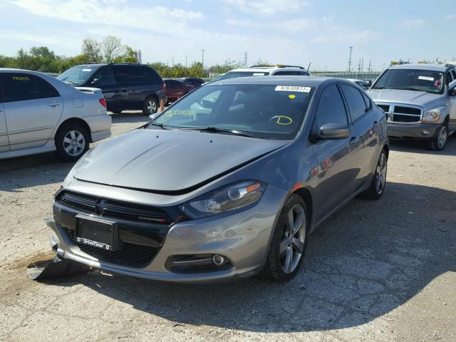 1C3CDFBA1DD322479 - 2013 DODGE DART SXT GRAY photo 2