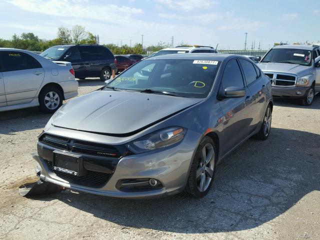 1C3CDFBA1DD322479 - 2013 DODGE DART SXT GRAY photo 2