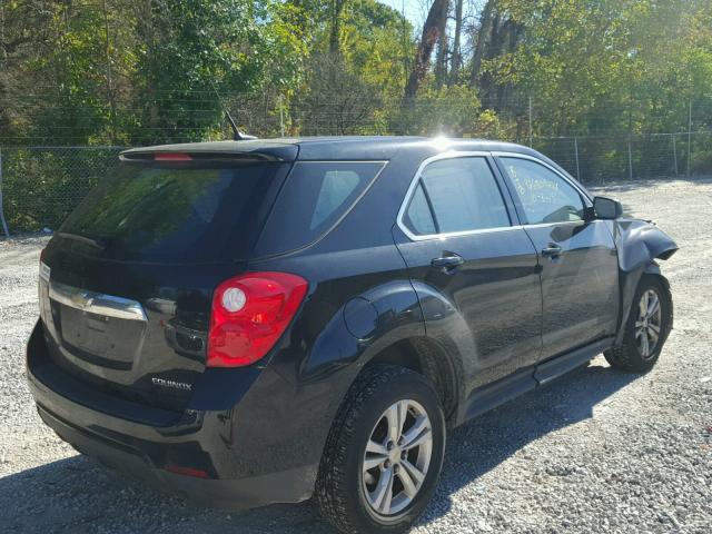 2GNALBEK1C1100075 - 2012 CHEVROLET EQUINOX LS BLACK photo 4