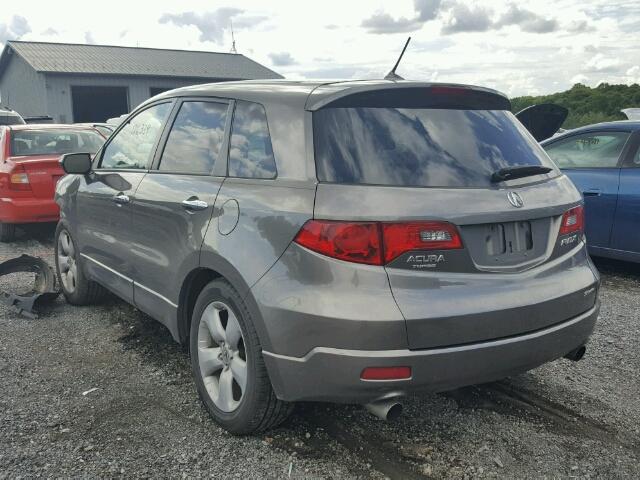 5J8TB18258A009822 - 2008 ACURA RDX GRAY photo 3