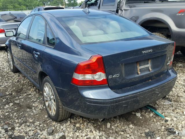 YV1MH682752088277 - 2005 VOLVO S40 T5 BLUE photo 3