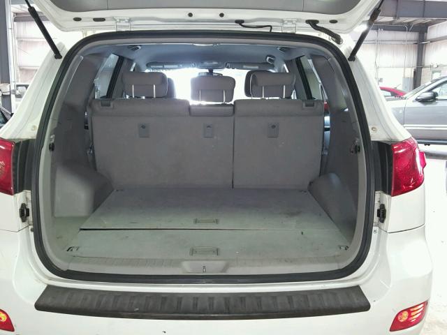 5NMSH73E47H107600 - 2007 HYUNDAI SANTA FE S WHITE photo 9