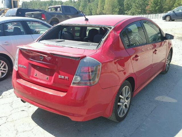 3N1BB61E68L632440 - 2008 NISSAN SENTRA RED photo 4