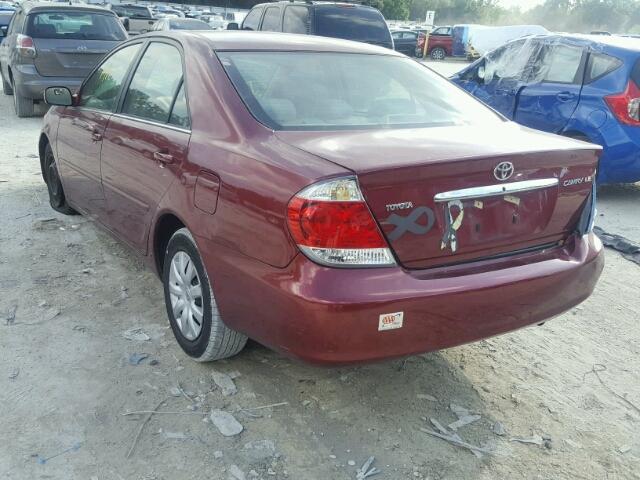 4T1BE32K85U053227 - 2005 TOYOTA CAMRY LE 栗色 照片 3
