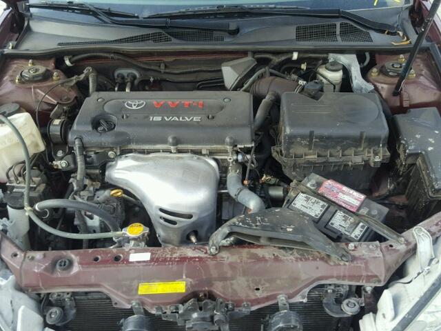 4T1BE32K85U053227 - 2005 TOYOTA CAMRY LE 栗色 照片 7