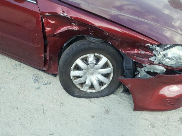 4T1BE32K85U053227 - 2005 TOYOTA CAMRY LE 栗色 照片 9