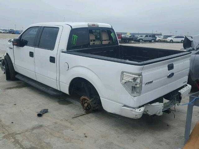 1FTFW1CF5CKD04769 - 2012 FORD F150 SUPER WHITE photo 3